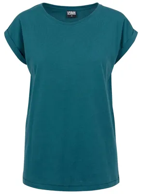 Image de Urban Classics - T-shirt à épaules décalées pour femmes TN574 (XS) (pétrole)