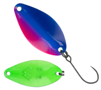 Obrázek produktu pro 3,5g, Mikado LAZZER Light Spoon, blikající nástraha, vhodná pro lov lososů, pstruhů a candátů