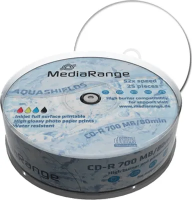 Produktbild von MediaRange MR241, CD-R, Tortenschachtel