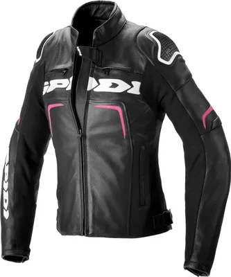 Immagine prodotto di Spidi Evorider 2 giacca in pelle da moto da donna, nero/rosso, 42