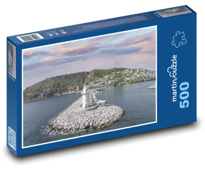 Zdjęcie produktu dla Puzzle 500 Latarnia morska w Alanyi, Turcja - martinpuzzle