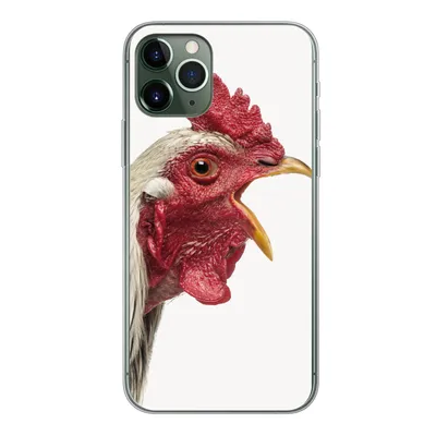 Produktbild von MuchoWow® Handyhülle Schutzhülle Hülle für iPhone 11 Pro Hahn - Tiere - Bauernhoftiere - Jungen - Kinder - Mädchen Silikon Softcase Handy Hülle - Handy