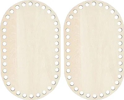 Produktbild von 2pcs Korb Holzboden Burr e handgefertigte DIY leicht zu bedienen geflochten-C