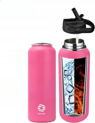 Zdjęcie produktu dla Fjbottle Butelka Do Picia Termiczna Termos 1200Ml Sportowa Różowa
