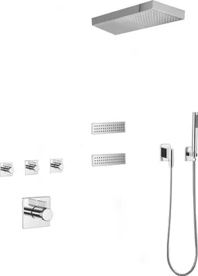 Produktbild von Mexen Fall Unterputz-Duschset, Chrom - 7602-04-00