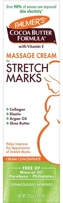 Obrázek produktu pro Palmer's Cocoa Butter Massage Cream for Stretch Marks, Krmov, eny, Proti strim, Prunost, Univerzln ple, 125 g, Tuba