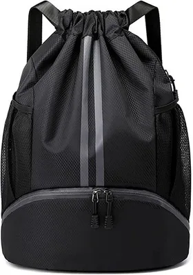 Produktbild von Trainings- und Fußball-Tasche mit Kordelverschluss, anpassbar