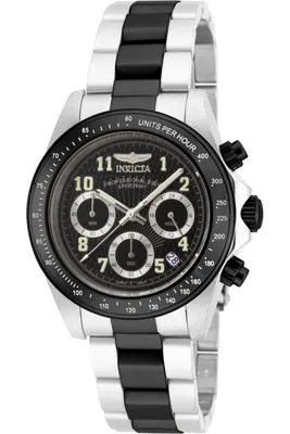 Produktbild von Invicta Speedway 17031 Herrenuhr - Quarzwerk - Edelstahl mit schwarzem Zifferblatt - 39 mm