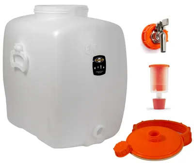 Produktbild von Speidel Getränkefass Oval 60 Liter mit Edelstahl Auslaufhahn 1/2" incl. Gärspund