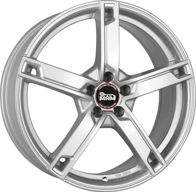 Produktbild von 16 Zoll MAM W4 5x120 ET35 Alufelgen SILVER PAINTED