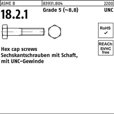 Produktbild von Reyher  Hex cap screws 83931Grade 5 5/16 - 18 UNCx4 (100 Stück)
