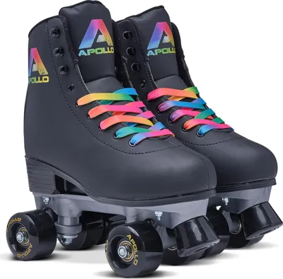Produktbild von Apollo Disco Roller, Classic Roller | Rollschuhe für Kinder und Erwachsene | größenverstellbare Quad-Skates, 3 Größen, verstellbar von 31 bis 42 - Rodeo Drive - Größe: S (31-34)