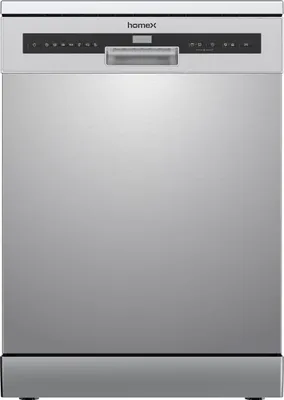 Produktbild von homeX Geschirrspüler 60 cm, Spülmaschine freistehend - 14 Gedecke, 7 Programme, AquaStop, unterbaufähig, DWFS601444C-S