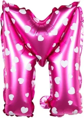 Produktbild von Buchstaben Luftballon 40CM Folienballon Rosa M