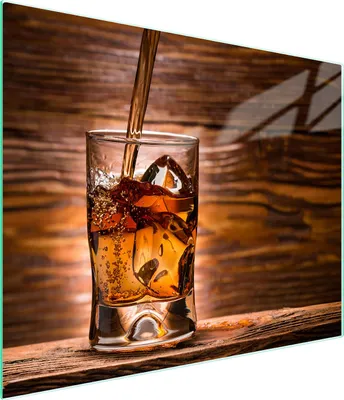 Image de Planche à découper en verre 52x30 Whisky