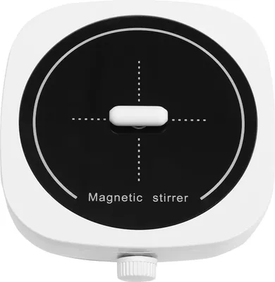 Obrázok produktu pre Mini magnetický miešač – laboratórny mixér/miešacia doska – objem 1 l – regulácia otáčok 0–4000 ot./min – kompaktný pre laboratóriá a domáce varenie piva – biela farba