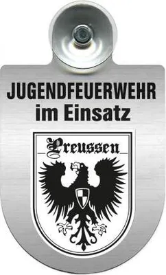 Produktbild von Einsatzschild mit Saugnapf - Jugendfeuerwehr im Einsatz - 393822 Color - Region Preussen