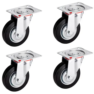 Produktbild von SOTECH Transportrolle RED Ø 200 mm – 4x Lenkrollen (4 Stück)