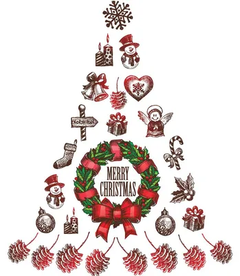 Produktbild von Weihnachtsbaum-Aufkleber – Frohe Weihnachten – Weihnachtsaufkleber – Festtagsdekoration – 30 x 35 cm