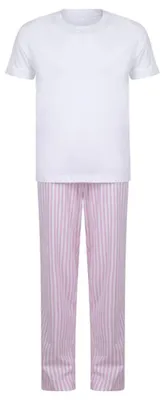 Image de Towel City - Pyjama pour enfants LT5053 (116) (blanc/rose)