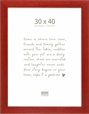 Immagine prodotto di Deknudt S226K4 Cornice per quadri in legno rosso 30,0 x 40,0 cm