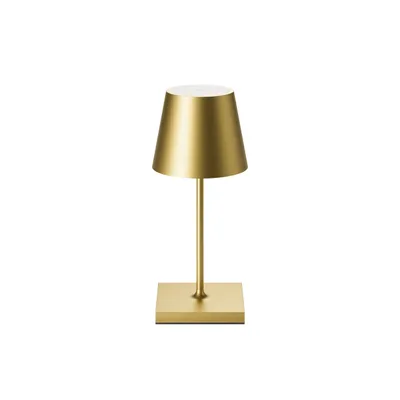 Produktbild von SIGOR Akku-Tischleuchte Nuindie USB-C mini 25cm goldfarben 2,2W FlexMood 2200K/2700K IP54 Ra85 dimmbar