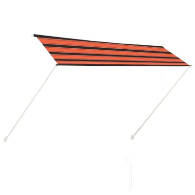 Obrázek produktu pro Zatahovací markýza 300 x 150 cm oranžovo-hnědá