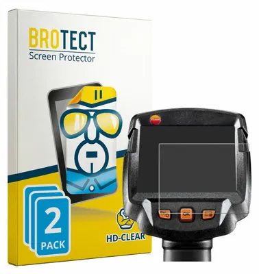 Produktbild von 2x Für Testo 872 Schutzfolie BROTECT Displayschutz Display Schutz Folie Klar Transparent