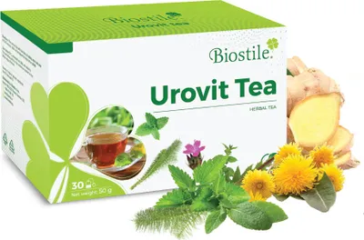 Image de Tisane Biostile Urovit – 30 sachets filtrants contenant un mélange de plantes de haute qualité pour soutenir les fonctions rénales et vésicales