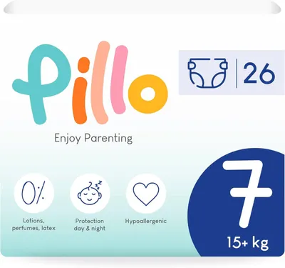 Immagine prodotto di Pannolini taglia 7 XXL, per bambini sopra i 15 kg, confezione da 26 pezzi, traspiranti