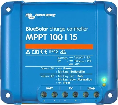 Produktbild von Victron BlueSolar MPPT 100/15 12V 24V 15A