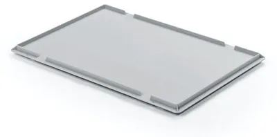 Immagine prodotto di ALUTEC Auflagedeckel für Kunststoffboxen (600x400mm, hochwertiger Kunststoff)