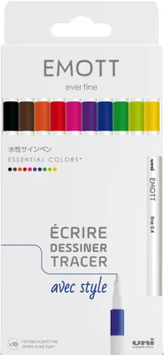 Immagine prodotto di uni-ball Fineliner EMOTT 10er Set "Colori Essenziali
