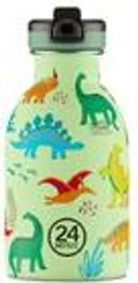 Immagine prodotto di 24Bottles Borraccia in acciaio inox Urban Jurassic Friends 0,25 l, con cannuccia apribile