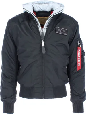Produktbild von Alpha Industries Herren Bomberjacke MA-1 D-Tec, Farbe:03 Black, Größe:3XL