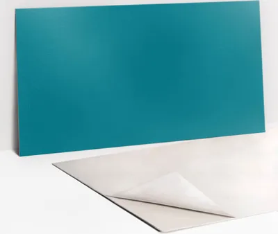 Produktbild von PVC-Wandschutz für die Küche - Stilvoller Schutz für Ihre Wände 100 x 50 Türkis