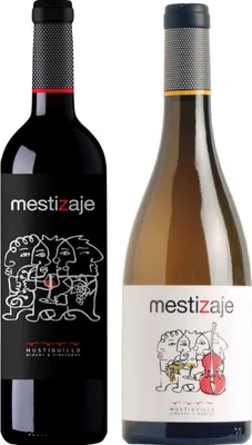 Produktbild von Pack Mustiguillo Mestizaje Blanco Y Tinto Wein-Pakete Spanien 150.00 cl 13.5 %
