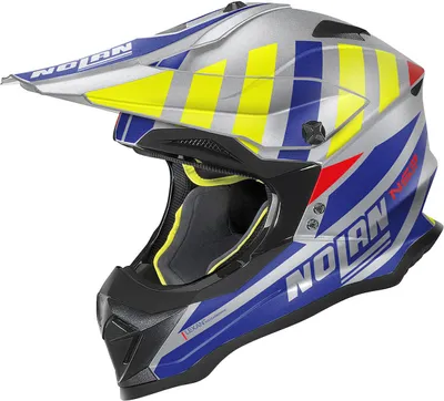 Obrázek produktu pro Motokrosová helma Nolan N53 Cliffjumper, šedá/modrá, XS (55)