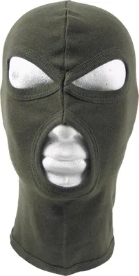 Produktbild von MFH Balaclava, 3-Loch, dünn, 100 % Baumwolle, oliv