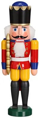 Produktbild von König rot (29cm) Nussknacker von Seiffener Volkskunst