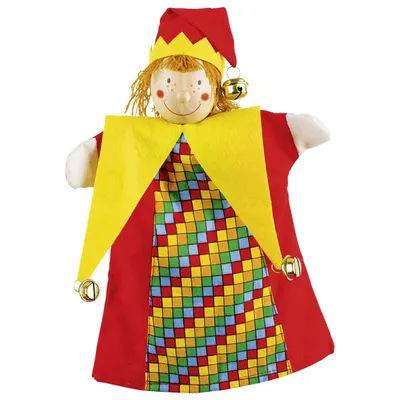 Produktbild von goki 51650 Handpuppe Kasper, bunt