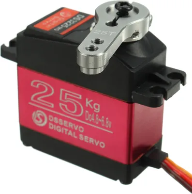 Obrázok produktu pre 25 kg vodotesné digitálne servo s vysokým krútiacim momentom pre RC lietadlá robotické autá