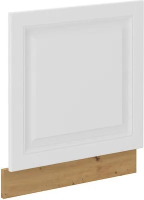 Image de Porte pour lave-vaisselle encastrable SOPHIA – 60x57 cm, blanc / chêne artisan