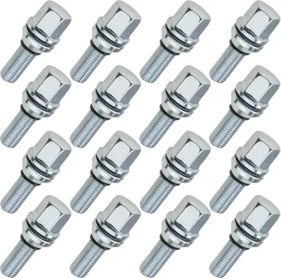 Produktbild von 16x Radschraube, M12x1.50, Gewindelänge: 26mm, Excenterschrauben, Versatzschraube, SW17