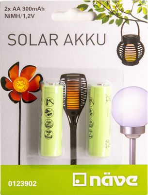 Näve Leuchten Zubehör Akku's mit Zubehör 2 St. Akku`s AA 300m 2 St. Akkus AA 300mAh