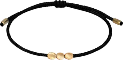 Produktbild von Freundschaftsarmband mit Anhängern, verstellbar, handgefertigt, Temperament, Zierdekoration, Accessoires, Uni, handgefertigt, geflochtenes Armband für den Alltag-Schwarz