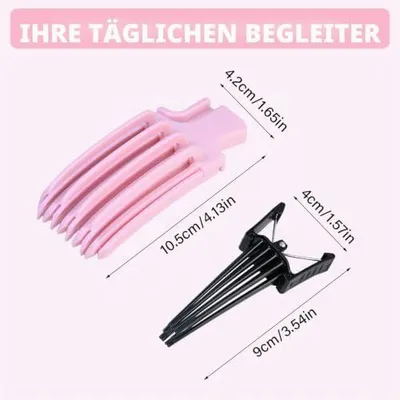 Produktbild von 4 Volumenclips für den Haaransatz, spurlose Haarspangen für Damen, alle Haartypen und unsichtbare Haaraccessoires zum Volumengeben und Lifting