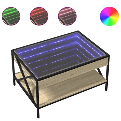 Obrázek produktu pro vidaXL Konferenční stolek s Infinity LED Sonoma dub 70x50x38 cm