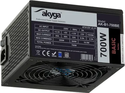 Zdjęcie produktu dla Akyga AK-B1-700BE, 700 W, 230 V, 50 Hz, 5 A, Pasywne, 300 W