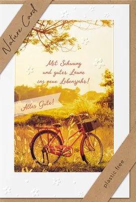 Produktbild von Geburtstag – Nature Cards – unverpackt – Glückwunschkarte im
